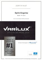 Zertifizierter Varilux Spezialist Plus 2020 Gleitsichtglaeser